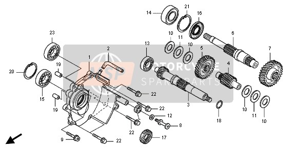 Honda FJS600D 2011 Transmisión para un 2011 Honda FJS600D